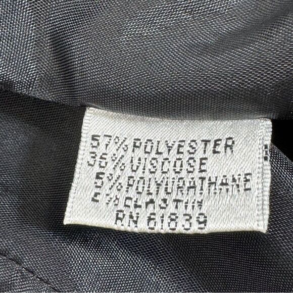 Jon by Teri Jon Open Mock Neck Metallic Belted Topper Jacket Silver Black Size 8 - Picture 12 of 16